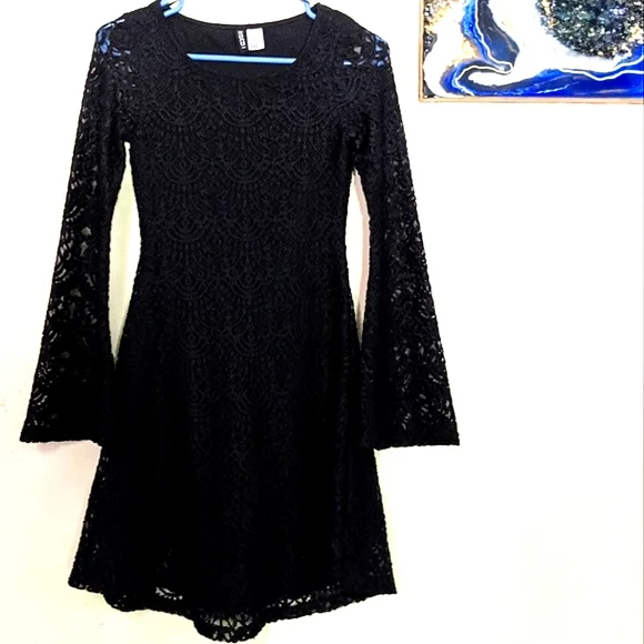 Divided | Dresses | Divided Black Lace Bell Sleeve Witch Dress | Poshmark Divided | Dresses | Divided Black Lace Bell Sleeve Witch Dress | Poshmark